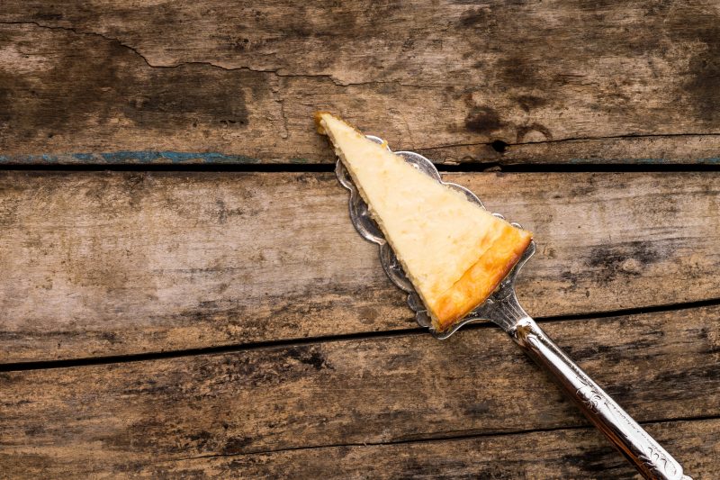 Slice of cheesecake